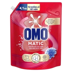 Nước Giặt Cửa Trên Omo Matic Giữ Màu Túi 4.1kg