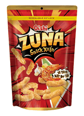 [THÙNG 20] Oishi Snack Xoắn Zuna Tôm Xốt Bơ Tỏi Gói 65g