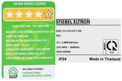 Máy nước nóng gián tiếp Stiebel Eltron 15 lít 2500W ESH 15 H Plus T-VN