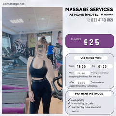 Number 925: MASSAGE SERVICES AT HOME AND HOTEL IN HO CHI MINH CITY