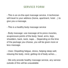 Number 924: MASSAGE SERVICES AT HOME AND HOTEL IN HO CHI MINH CITY