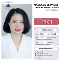 NUMBER 1501: MASSAGE AT HOME BAC NINH VIETNAM