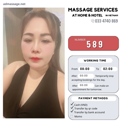 Number 589: MASSAGE SERVICES AT HOME AND HOTEL IN DA NANG (VIETNAM)