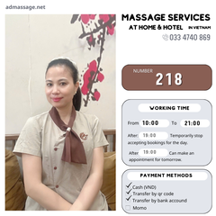 NUMBER 218: MASSAGE AT HOME HA NOI VIETNAM