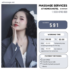 Number 591: MASSAGE SERVICES AT HOME AND HOTEL IN DA NANG (VIETNAM)
