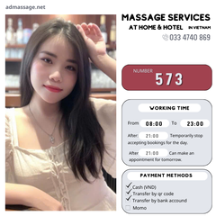 Number 573: MASSAGE SERVICES AT HOME AND HOTEL IN DA NANG (VIETNAM)