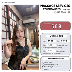 Number 569: MASSAGE SERVICES AT HOME AND HOTEL IN DA NANG (VIETNAM)