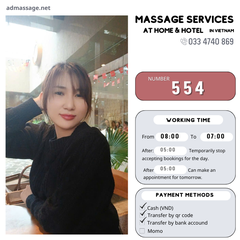 Number 554: MASSAGE SERVICES AT HOME AND HOTEL IN DA NANG (VIETNAM)