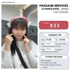 Number 933: MASSAGE SERVICES AT HOME AND HOTEL IN HO CHI MINH CITY