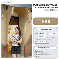 Number 598: MASSAGE SERVICES AT HOME AND HOTEL IN DA NANG (VIETNAM)
