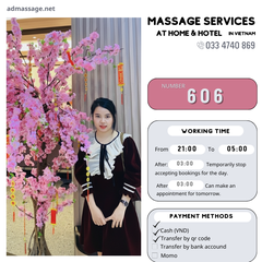 Number 606: MASSAGE SERVICES AT HOME AND HOTEL IN DA NANG (VIETNAM)
