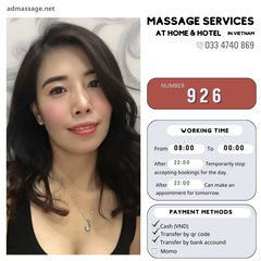 Number 926: MASSAGE SERVICES AT HOME AND HOTEL IN HO CHI MINH CITY