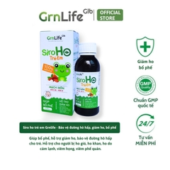 Siro ho trẻ em Grnlife - Hỗ trợ giảm ho, giúp bổ phế, tăng cường hệ miễn dịch (Chai 100ml)