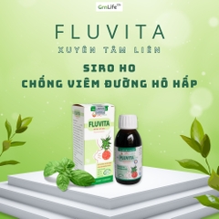 Siro ho cảm cúm Xuyên Tâm Liên FLUVITA Greenlife - Hỗ trợ giảm viêm hô hấp, tăng sức đề kháng