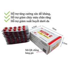 Rutin C Đại Uy 100 viên - Bổ sung vitamin C, tăng cường bền mạch máu, giảm chảy máu chân răng