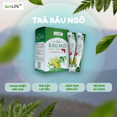 Trà râu ngô GrnLife hộp 20 gói x 10g - Tiện lợi, thanh nhiệt, mát gan, giải độc, lợi tiểu