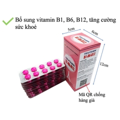 Vitamin 3B B1-B6-B12 Đại Uy (Hộp 10 vỉ x 10 viên nén)