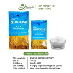 Đường Glucose Đại Uy 500G - bù nước, khoáng chất ngay lập tức, hấp thụ trực tiếp vào cơ thể, có thể thay thế đường kính