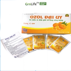 Bù nước và điện giải Ozol Đại Uy (hộp 40 gói cam 5,58g) bổ sung năng lượng, khoáng chất nhanh chóng