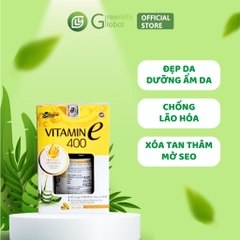 Vitamin E 400IU GrnLife - viên nang mềm đẹp da, tinh dầu lô hội chống lão hóa, lọ 30 viên chính hãng