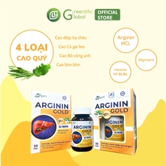 Viên uống bổ gan GrnLife Arginin Gold  - Hỗ trợ tăng cường chức năng gan, thanh nhiệt, giải độc gan