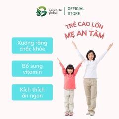 Canxi cho bé GrnLife Adopedia siro vị sữa - Giúp xương chắc khoẻ, tăng chiều cao (hộp 20 ống)