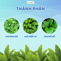 Trà rau má diếp cá GrnLife (Hộp 20 gói x 10g) - Thanh nhiệt, nhuận tràng, giảm trĩ, giảm mụn