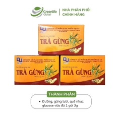 Trà gừng Đại Uy (Hộp 10 túi trà) - Làm ấm cơ thể, giảm đầy hơi, cảm lạnh