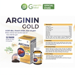 Viên uống bổ gan GrnLife Arginin Gold  - Hỗ trợ tăng cường chức năng gan, thanh nhiệt, giải độc gan