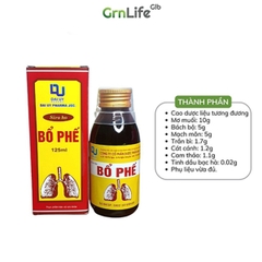 Bổ Phế Đại Uy - siro ho thảo dược hỗ trợ giảm ho, long đờm, dịu họng (Chai 125ml)