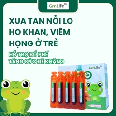 Siro ho trẻ em Grnlife - Hỗ trợ giảm ho, giúp bổ phế, tăng cường hệ miễn dịch (Hộp 20 ống)