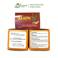 Trà gừng Đại Uy (Hộp 10 túi trà) - Làm ấm cơ thể, giảm đầy hơi, cảm lạnh