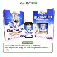 Viên xương khớp GrnLife Glucosamin (60 viên) nang cứng, hỗ trợ tái tạo mô sụn, tăng tiết dịch khớp