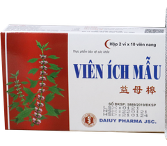 CAO ÍCH MẪU VIÊN Đại Uy điều kinh, bổ huyết, giảm đau bụng, lưu thông tuần hoàn (hộp 20 viên)