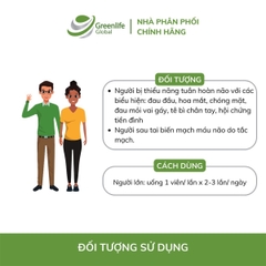 Viên uống bổ não GrnLife Ecoba Maxx Q10 Ginkgo 360mg - lưu thông, tuần hoàn máu não