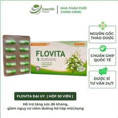 Viên uống cảm cúm Xuyên Tâm Liên FLOVITA DAI UY - hỗ trợ giảm viêm hô hấp, tăng sức đề kháng