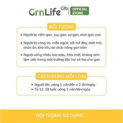 Viên uống bổ gan GrnLife Arginin Gold  - Hỗ trợ tăng cường chức năng gan, thanh nhiệt, giải độc gan
