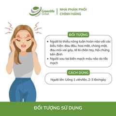 Viên uống bổ não GrnLife Eco Biloba Q10 Ginkgo 240mg - Lưu thông, tuần hoàn máu não