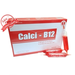 Siro canxi ống Đại Uy Canxi B12 - Bổ sung vitamin và Calci (Hộp 20 ống)