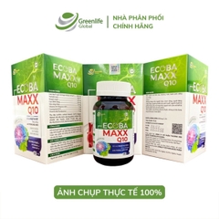 Viên uống bổ não GrnLife Ecoba Maxx Q10 Ginkgo 360mg - lưu thông, tuần hoàn máu não