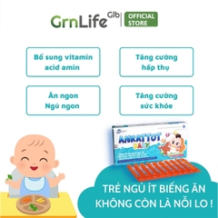 Siro ăn ngon cho bé GrnLife Anrattot Baby - giúp bé ngủ ngon, tăng cân tăng đề kháng, giảm biếng ăn