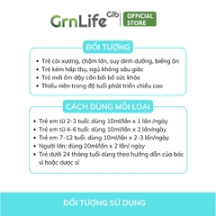 Siro ăn ngon cho bé GrnLife Anrattot Baby - giúp bé ngủ ngon, tăng cân tăng đề kháng, giảm biếng ăn