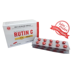 Rutin C Đại Uy 100 viên - Bổ sung vitamin C, tăng cường bền mạch máu, giảm chảy máu chân răng
