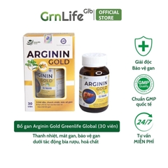 Viên uống bổ gan GrnLife Arginin Gold  - Hỗ trợ tăng cường chức năng gan, thanh nhiệt, giải độc gan