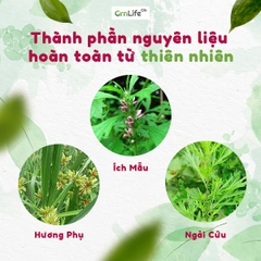 VIÊN ÍCH MẪU GrnLife - hỗ trợ điều kinh, bổ huyết, giảm đau bụng, lưu thông tuần hoàn (Lọ 50 viên)