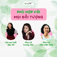 VIÊN ÍCH MẪU GrnLife - hỗ trợ điều kinh, bổ huyết, giảm đau bụng, lưu thông tuần hoàn (Lọ 50 viên)