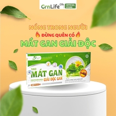 Mát gan giải độc GrnLife - Thải độc, thanh nhiệt cơ thể, hỗ trợ giảm mụn và nóng trong