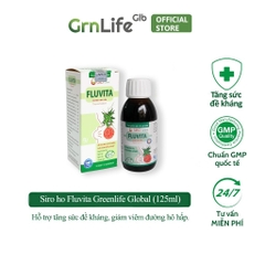 Siro ho cảm cúm Xuyên Tâm Liên FLUVITA Greenlife - Hỗ trợ giảm viêm hô hấp, tăng sức đề kháng