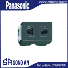 Ổ đôi 2 chấu có nắp che