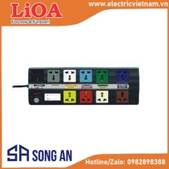 Loại đa năng supper 10 ổ đen, 2200W-10A-250V